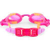 Tropical Tanzanite Rhinestone Youth Swim Goggle, Pink - Swim Goggles - 3