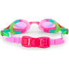 Summer Melon Rhinestone Youth Swim Goggle, Pink - Swim Goggles - 3