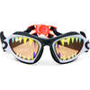 Shark Megamouth Great Bite White Youth Novelty Swim Goggle, White - Swim Goggles - 1 - thumbnail