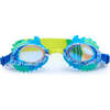 Royal Blue Snake Theme Youth Swim Goggle, Blue - Swim Goggles - 1 - thumbnail