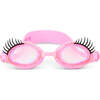 Powder Pink Eyelash Youth Swim Goggle, Pink - Swim Goggles - 1 - thumbnail