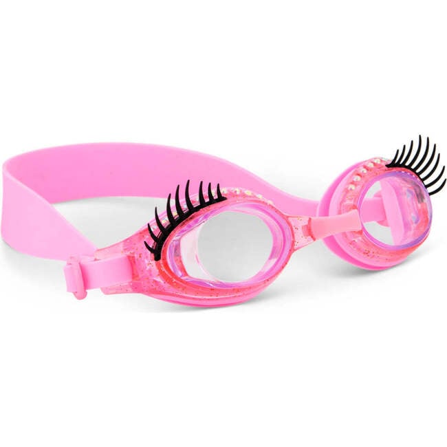 Powder Pink Eyelash Youth Swim Goggle, Pink - Swim Goggles - 2