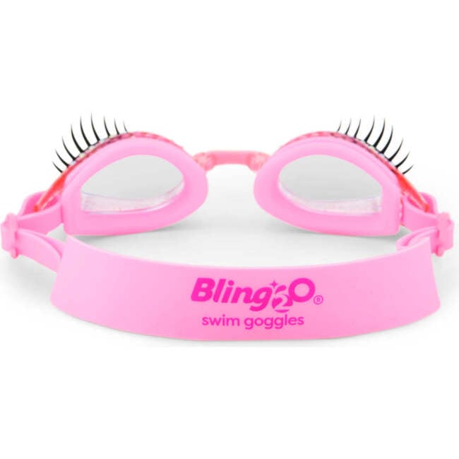 Powder Pink Eyelash Youth Swim Goggle, Pink - Swim Goggles - 3