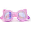 Light Pink Cat Frame Swim Goggle, Pink - Swim Goggles - 1 - thumbnail