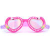 Flamingo Heart Youth Swmi Goggle, Pink - Swim Goggles - 1 - thumbnail