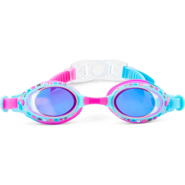 Crystal Violet Rhinestone Youth Swim Goggle, Pink