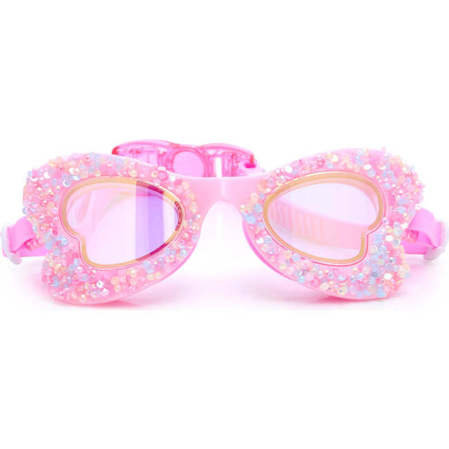 Blush Butterfly Frame Youth Swim Goggle, Pink