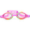 Animal Print Rhinestone Youth Swim Goggle, Multicolors - Swim Goggles - 1 - thumbnail