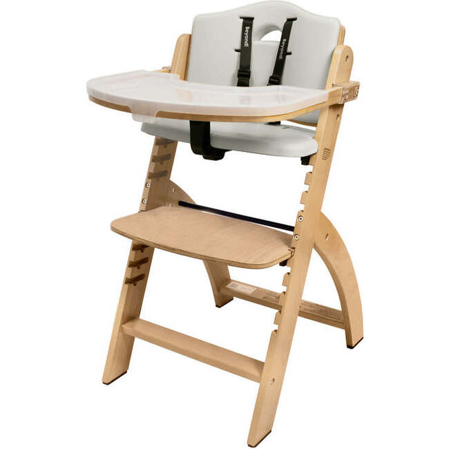Beyond Junior Wooden High Chair, Natural Dove Grey