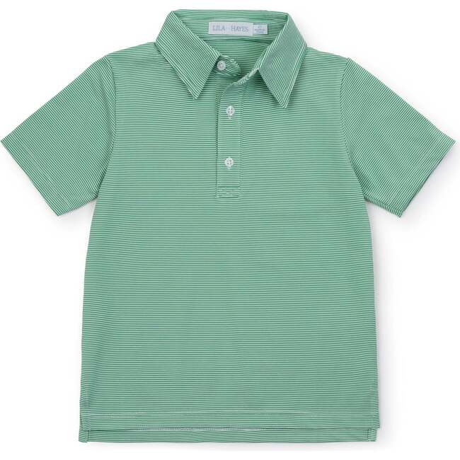 Will Performance Polo Shirt - Green Stripes