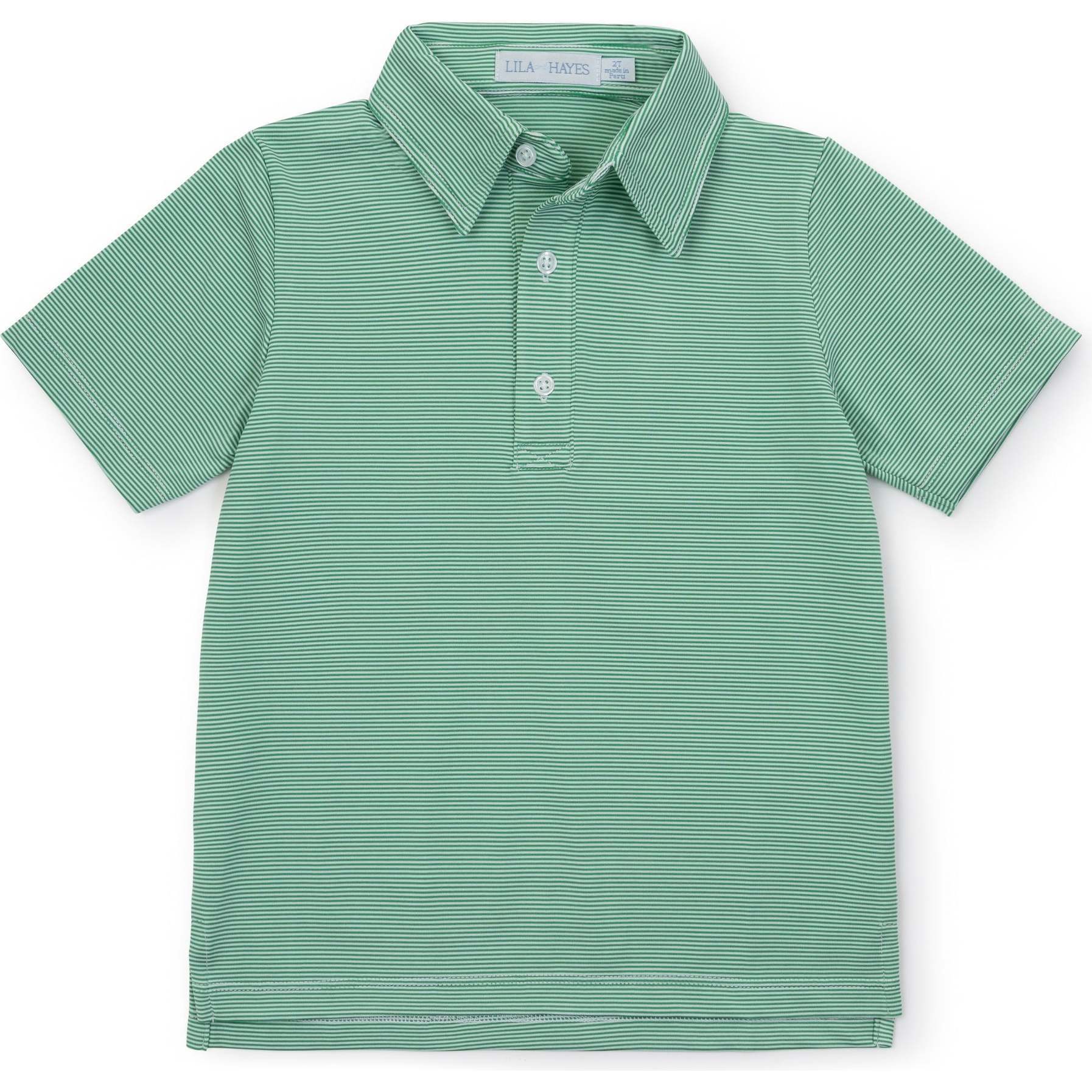Will Performance Polo Shirt - Green Stripes - Polo Shirts - 1