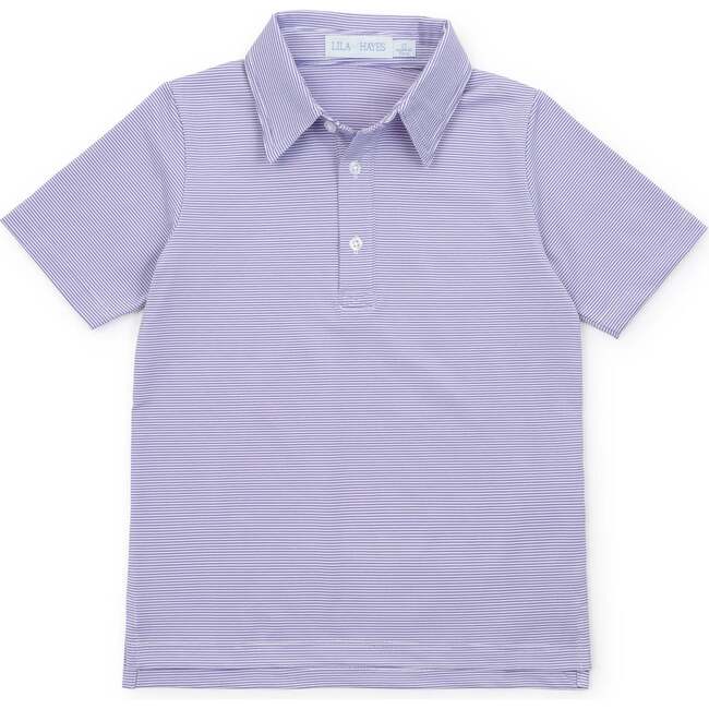 Will Performance Polo Shirt - Purple Stripes