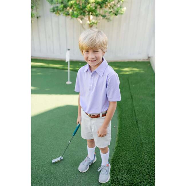 Will Performance Polo Shirt - Purple Stripes - Polo Shirts - 3