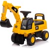 "CAT Excavator Push Car Foot-To-Floor, Yellow" - Ride-Ons - 1 - thumbnail
