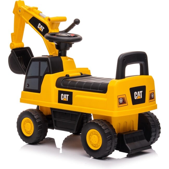 "CAT Excavator Push Car Foot-To-Floor, Yellow" - Ride-Ons - 2