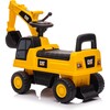 "CAT Excavator Push Car Foot-To-Floor, Yellow" - Ride-Ons - 2