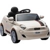 "Fiat 500 12V, White" - Ride-Ons - 4