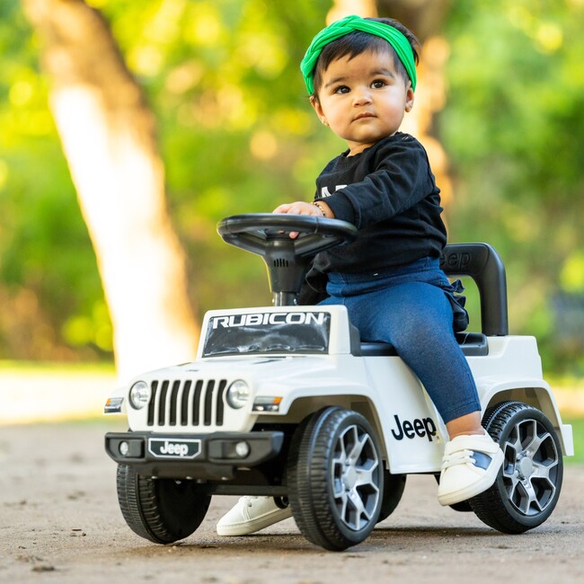 "Jeep Gladiator Push Car, White" - Ride-Ons - 5