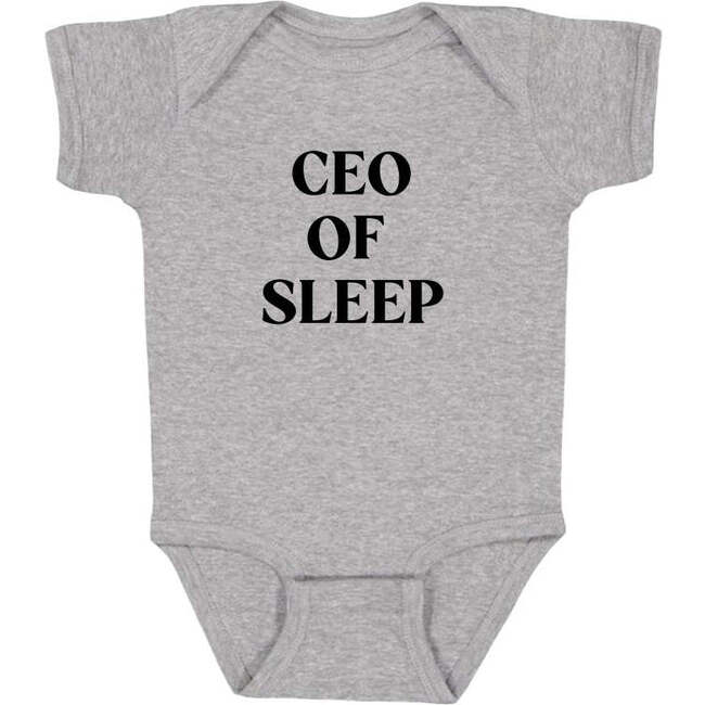 CEO of Sleep Short Sleeve Bodysuit, Grey