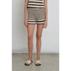 Women's Lara Stripe Crochet Short, Ivory, Black & Sand - Shorts - 4