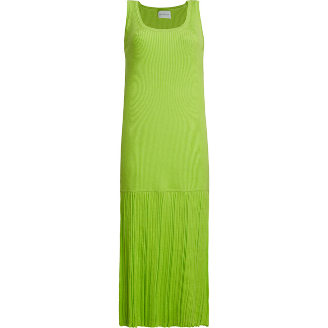 Women's Angelina Slim-Rib Tank Dress, Neon Lime