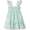 The Emily Smocked Sundress, Green - Dresses - 4