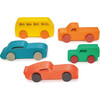 Colourful Car Assortment - Woodens - 1 - thumbnail