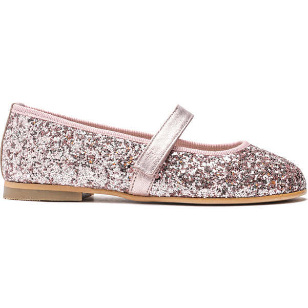 Classic Glitter Mary Janes, Rose