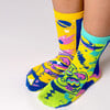 Lunar & Tick Space Themed Mismatched Cats Socks - Socks - 3