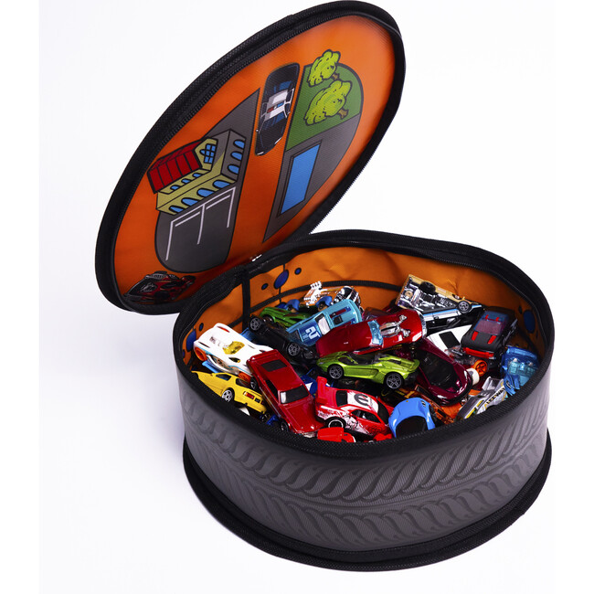 ZipBin Hot Wheels: Wheelie Track Pack Storage Case & Racetrack Mat