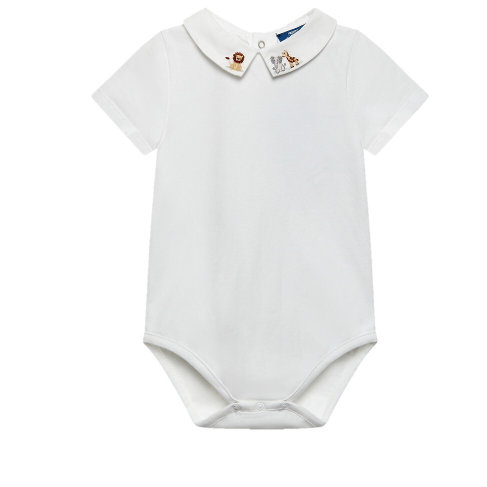 Little Monty Augustus & Friends Body, White - Onesies - 1