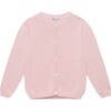 Heart Button Cardigan , Pale Pink - Cardigans - 1 - thumbnail