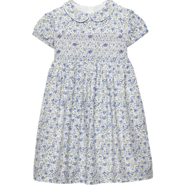 Catherine Rose Smocked Dress, Blue Rose - Trotters London Dresses ...