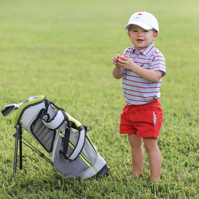 Golf Flag Baseball Hat, White - Hats - 2