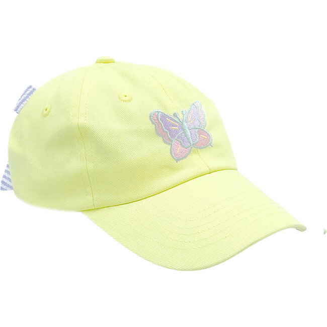 Butterfly Bow Baseball Hat, Yellow