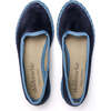 Velvet Contrast Slip Ons, Navy - Slip Ons - 4