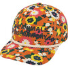 Elastic Hamster Flowers Kids Cap, Orange - Hats - 1 - thumbnail