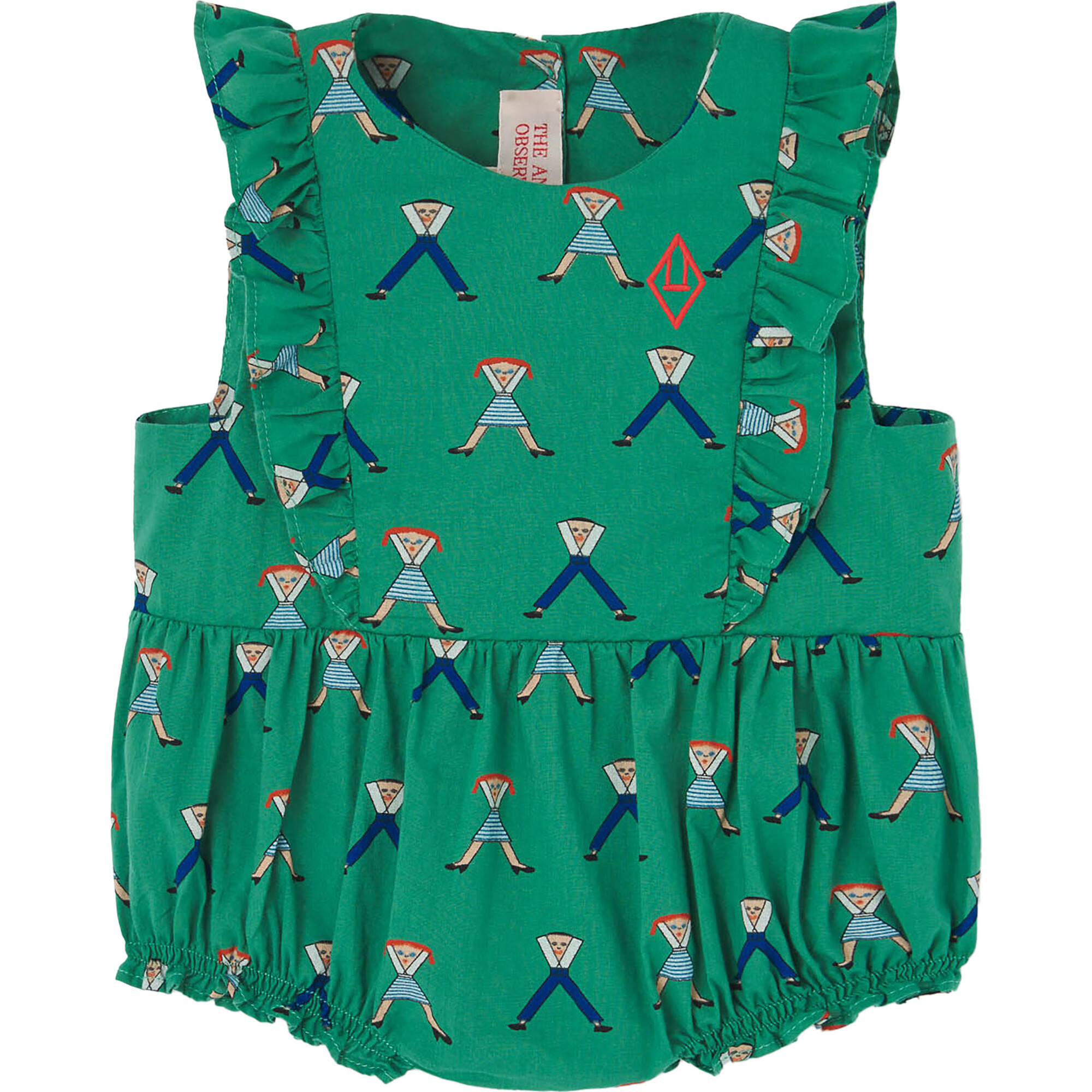 Meerkat Baby Jumpsuit, Green - Jumpsuits - 1