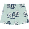 Hedgehog Baby Pant, Turquoise - Pants - 2