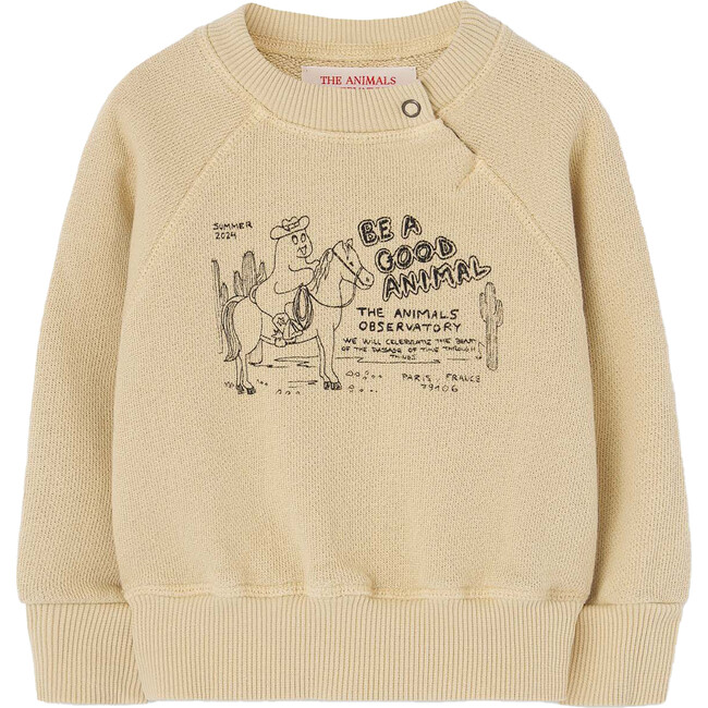 Shark Baby Sweatshirt, Beige
