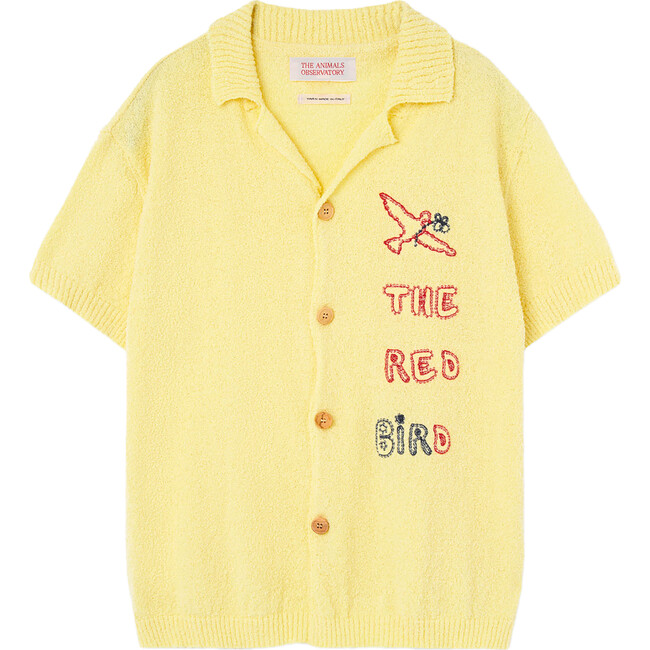 Whale Bird Kids Relaxed Fit Sweater, Soft Yellow