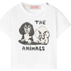 Rooster Baby T-Shirt, White - T-Shirts - 1 - thumbnail