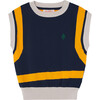 Bat Logo Kids Regular Fit Vest, Navy - Vests - 1 - thumbnail