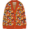 Racoon Logo Kids Relaxed Fit Cardigan, Orange - Cardigans - 1 - thumbnail