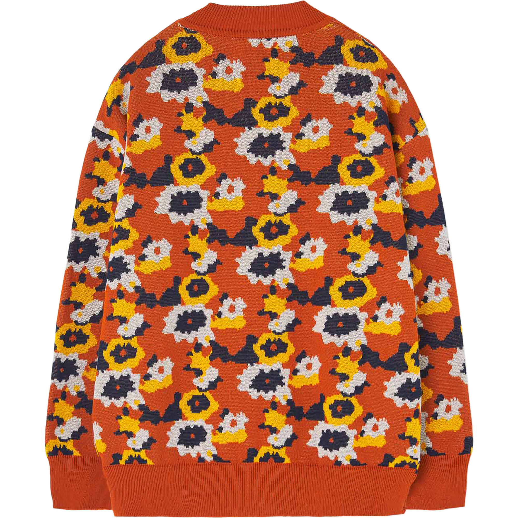 Racoon Logo Kids Relaxed Fit Cardigan, Orange - The Animals