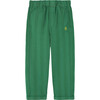 Camel Stripes Kids Relaxed Fit Pants, Green - Pants - 1 - thumbnail