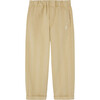 Camel Stripes Kids Relaxed Fit Pants, Beige - Pants - 1 - thumbnail