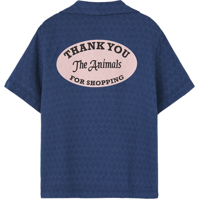 Kangaroo Animals Observatory Kids Relaxed Fit Shirt, Deep Blue - Shirts - 2