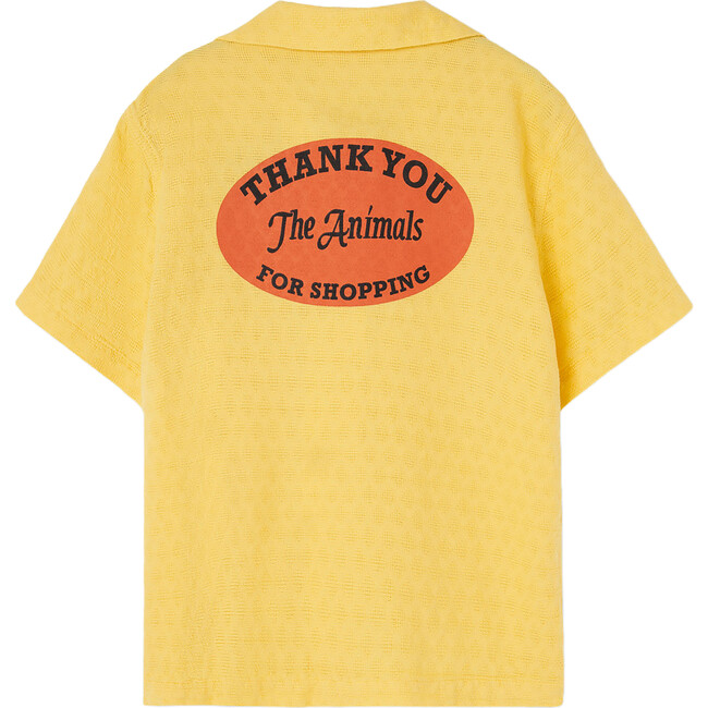 Kangaroo Animals Observatory Kids Relaxed Fit Shirt, Yellow - Shirts - 2