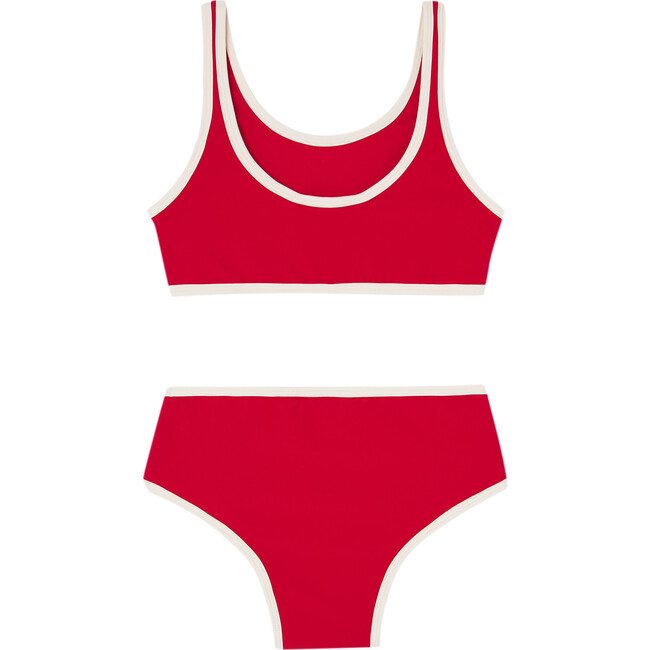 Triton Animals Kids Swimsuit, Red - Two Pieces - 2